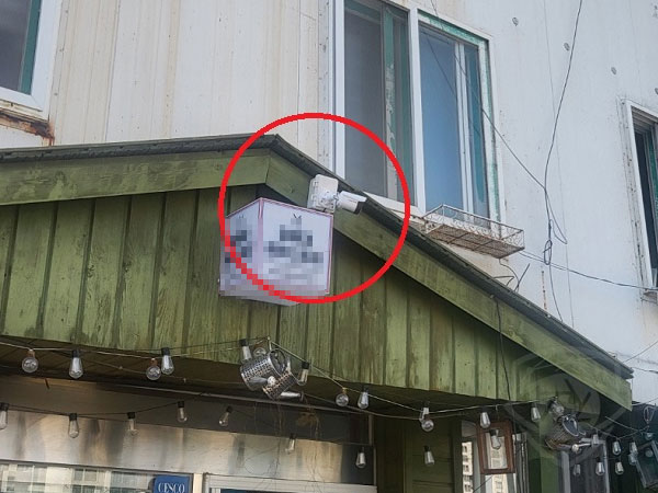기도 부천 빌라 측면 통로와 주차 공간을 완벽히 커버하는 위드뷰 실외용 방수 카메라