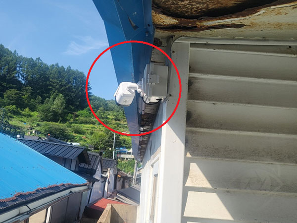 기도 부천 빌라 측면 통로와 주차 공간을 완벽히 커버하는 위드뷰 실외용 방수 카메라