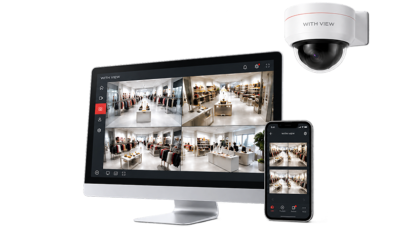 retail-store-security-camera-live-view-system CCTV추천 모델인 위드뷰 500만 화소 카메라와 스마트폰 실시간 연동 화면
